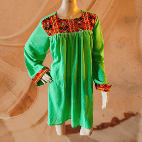 Afghan & Pakistani Modest Party Dress | Knee Length Long Sleeve Wear | All Seasons Wedding / Party Dress