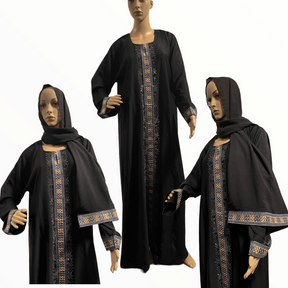 Modest Black Abaya Hijab Muslim Women, Islamic Clothing, Hijab Dress, Abaya Maxi Dress, Eid Party Wear