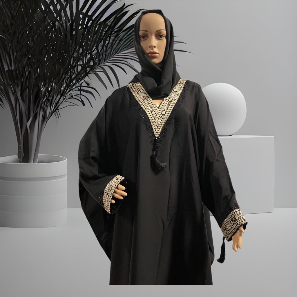 Modest Black Abaya Hijab Muslim Women, Islamic Clothing, Hijab Dress, Abaya Maxi Dress, Eid Party Wear