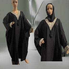 Modest Black Abaya Hijab Muslim Women, Islamic Clothing, Hijab Dress, Abaya Maxi Dress, Eid Party Wear