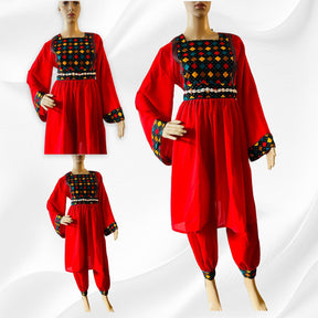 LONG SLEEVE MODEST AFGHAN DRESS | PARTY & WEDDING WEAR | AFGHANI TRADITIONAL ISLAMIC DRESS