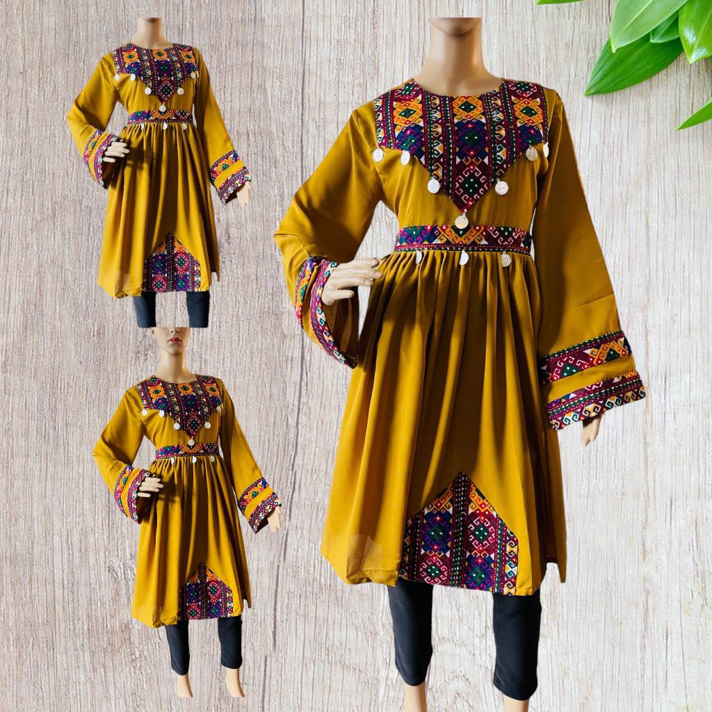 LONG SLEEVE MODEST AFGHAN DRESS | PARTY & WEDDING WEAR | AFGHANI TRADITIONAL ISLAMIC DRESS